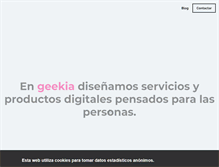 Tablet Screenshot of geekia.es